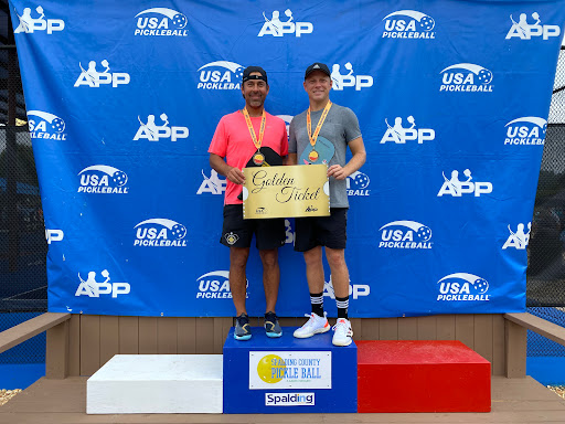 Chad Isaacs Winners Podium Atlanta Metro Pickleball Open 2021