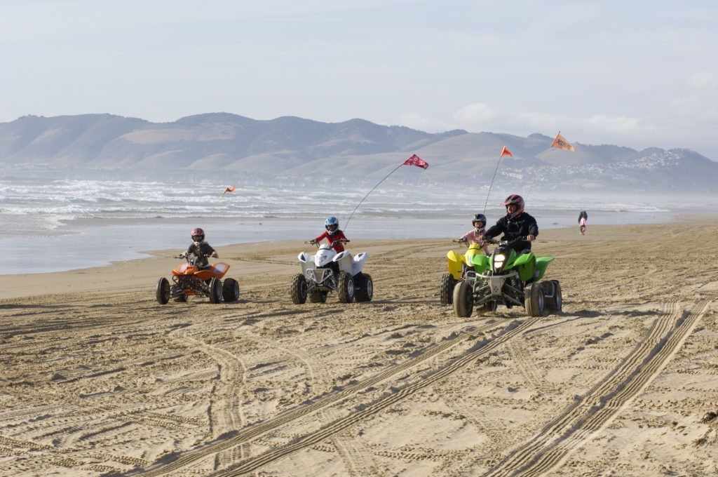 Sand dunes atv trails in California