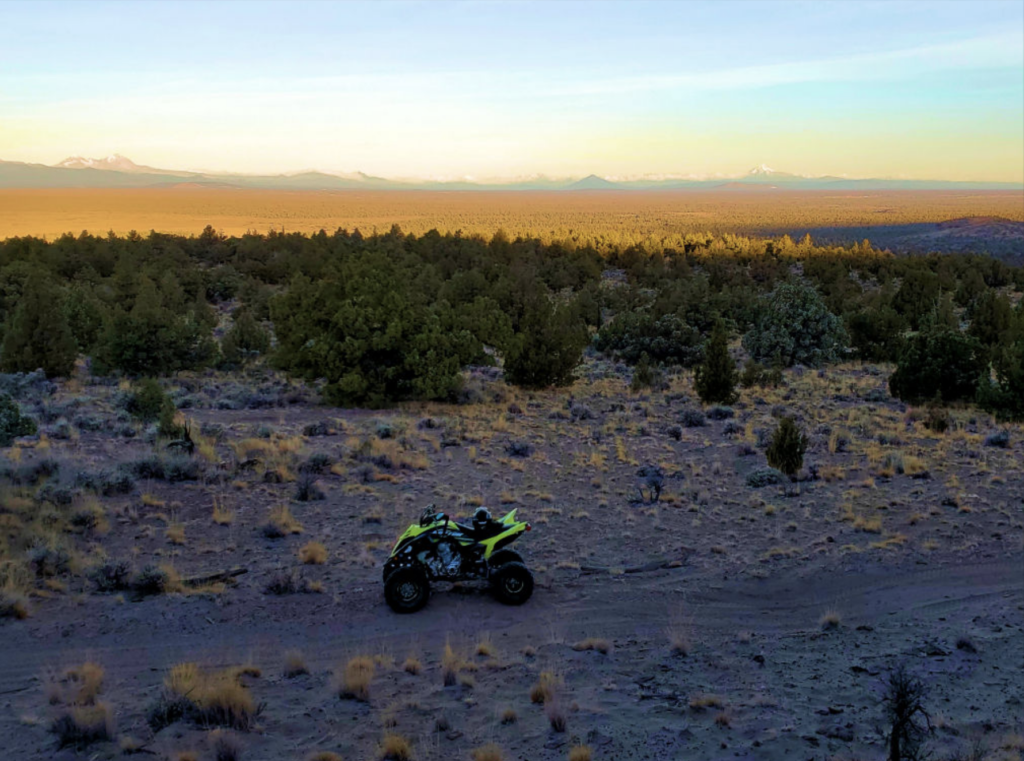 ATV in the middle of a valley in Oregon